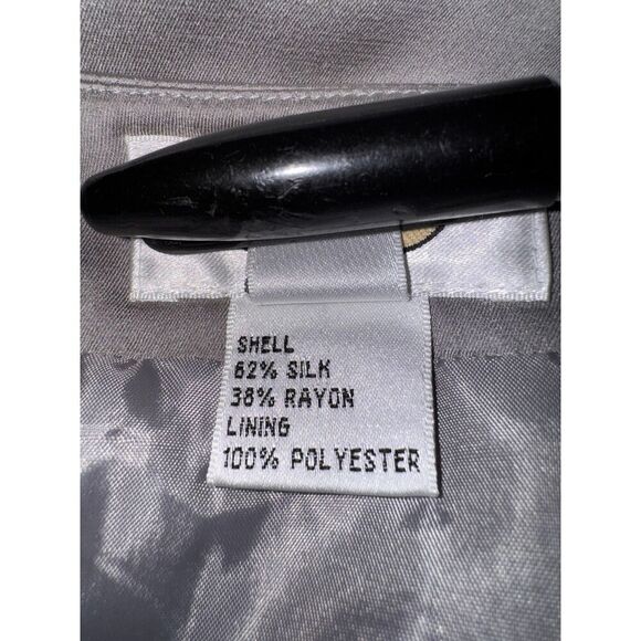 Talbots Womens Silk Pencil Skirt Size 10 Lilac Purple Classic Office Work - Picture 4 of 4